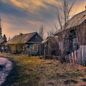 Ukraine Old Village Film Set